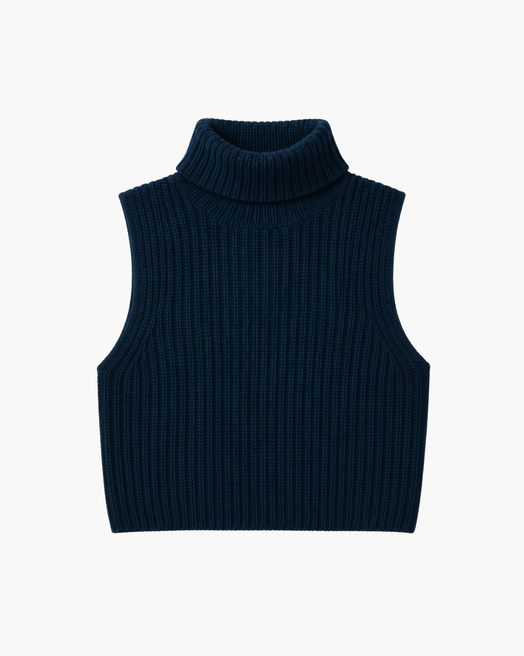 Saige Cropped Cashmere Turtleneck