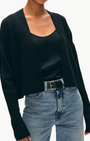 White & Warren CASHMERE FEATHERWEIGHT OPEN CARDIGAN at Romi Boutique