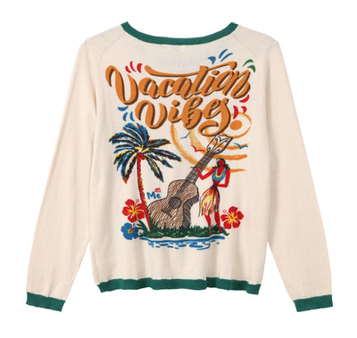 JAN COTTON CARDIGAN IN GUITAR - Romi Boutique