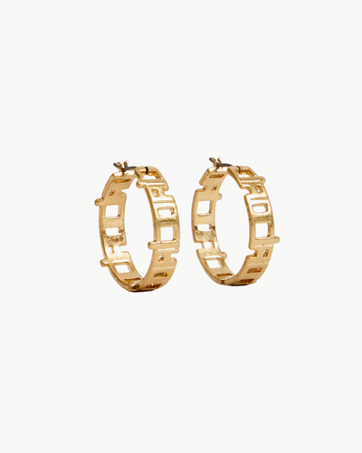 CIAO HOOP EARRINGS IN VINTAGE GOLD