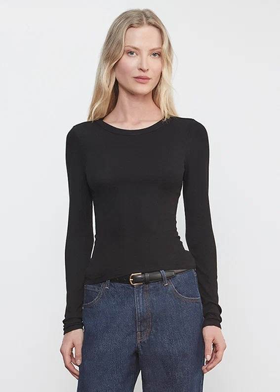 Fluid Silk Rib Essential Crew