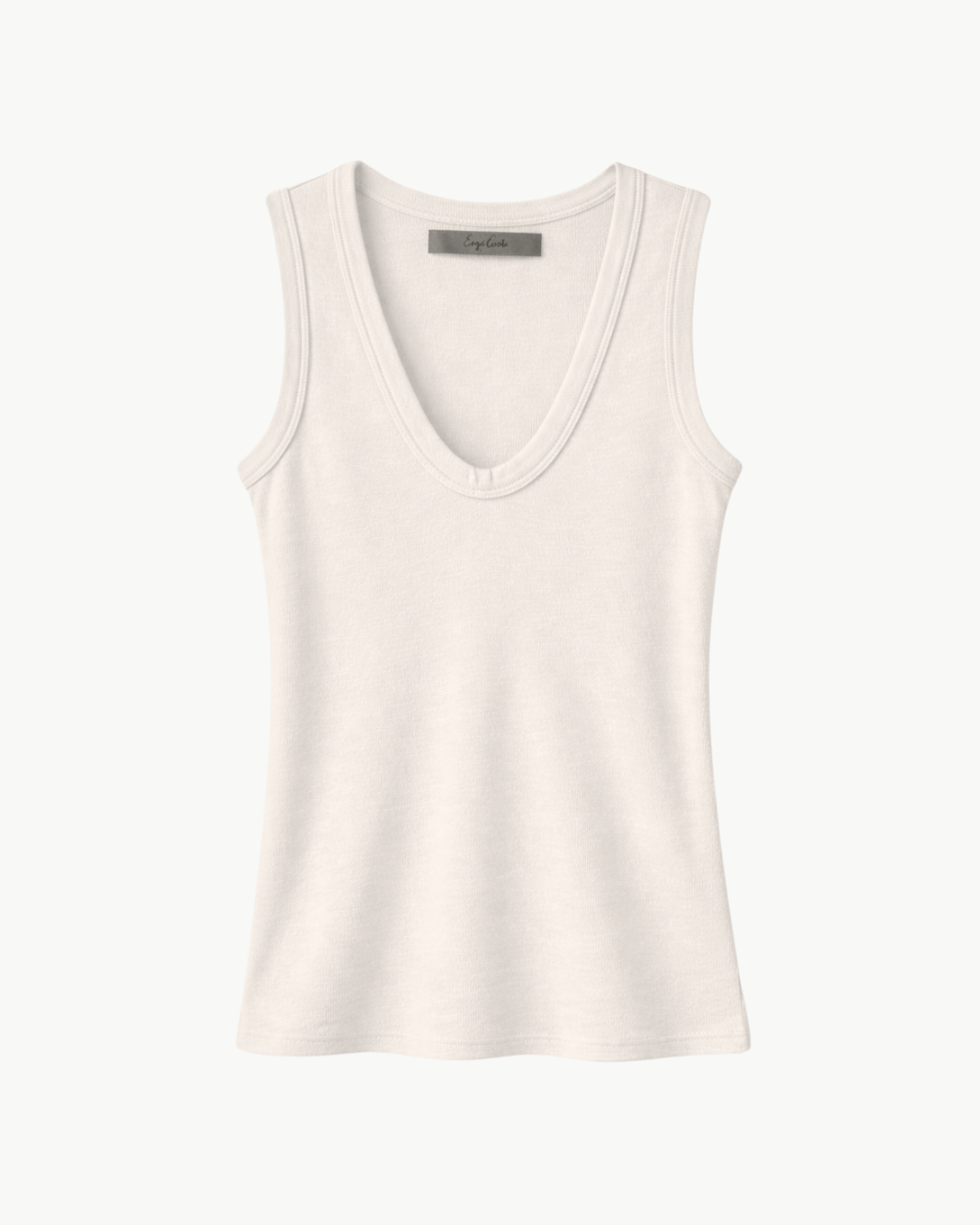 TEXTURED RIB SLEEVELESS U