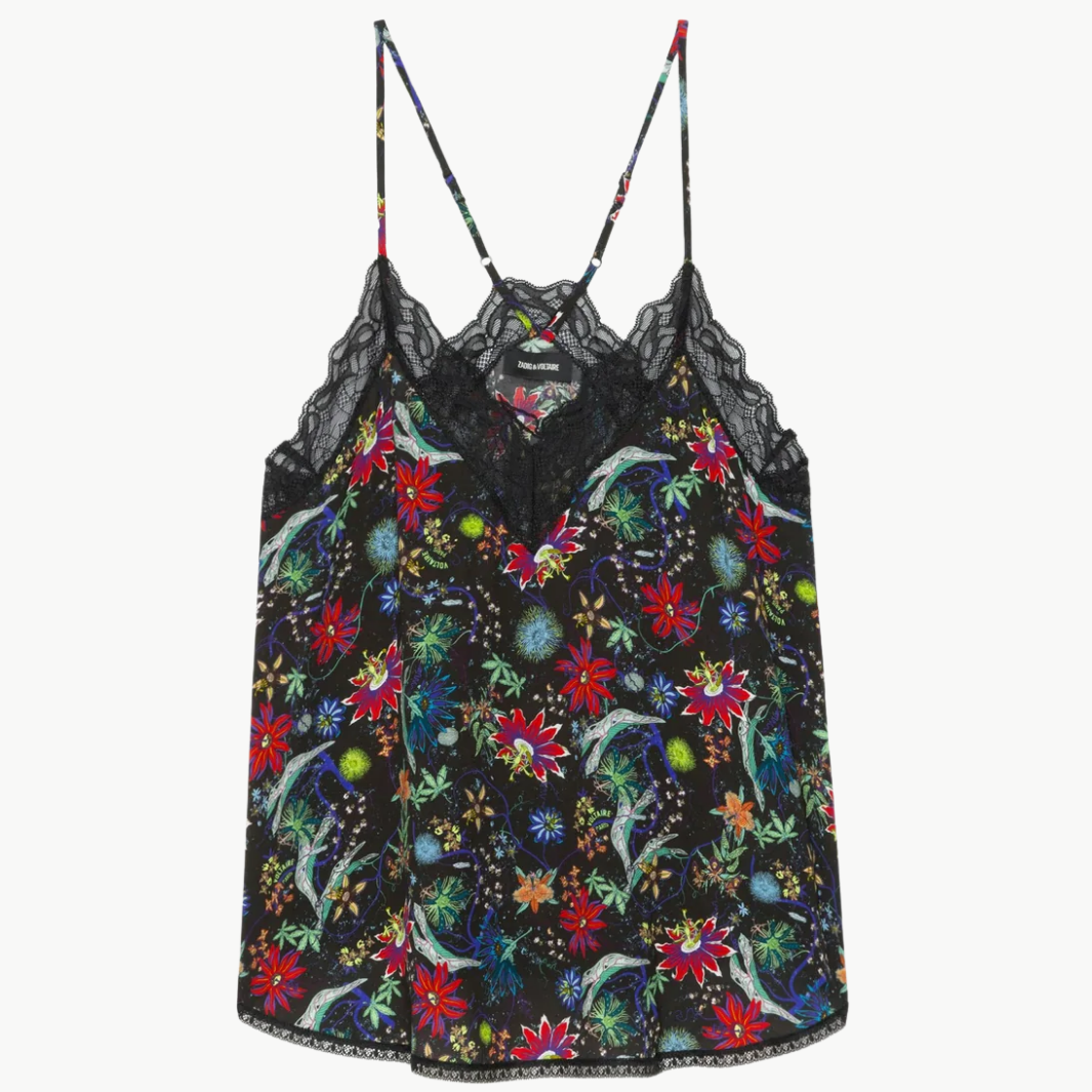 Zadig & Voltaire CHRISTY SOFT VIRGIN GARDEN CAMISOLE at Romi Boutique