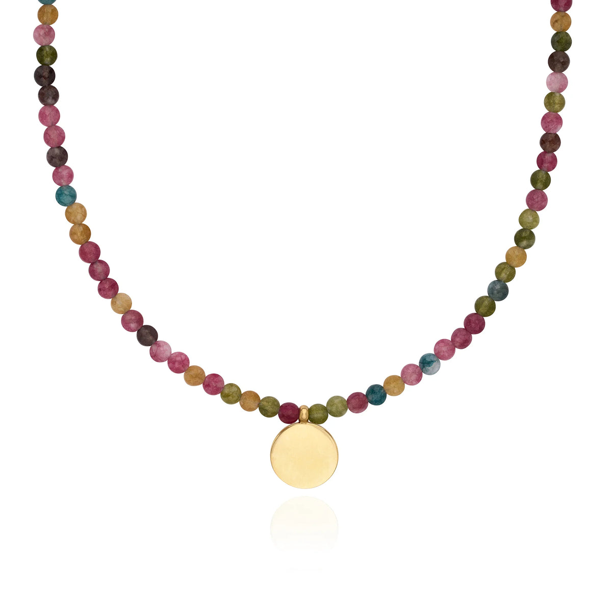 Anna Beck Multi-Color Jade Pendant Necklace at Romi Boutique