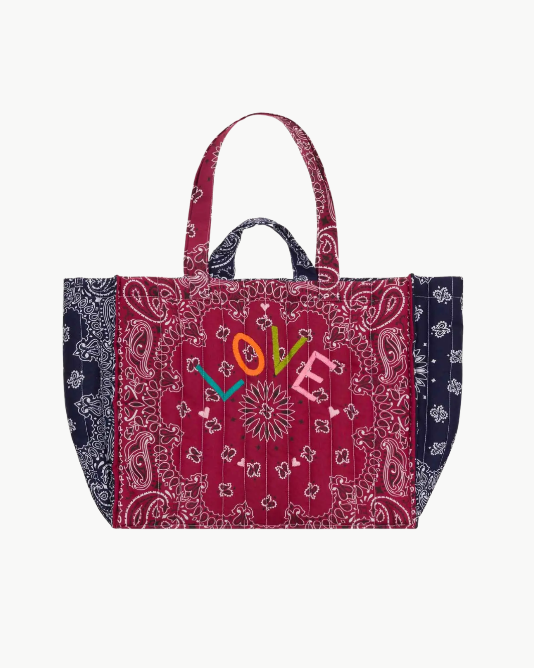 Maxi Quilted Cabas Tote Love
