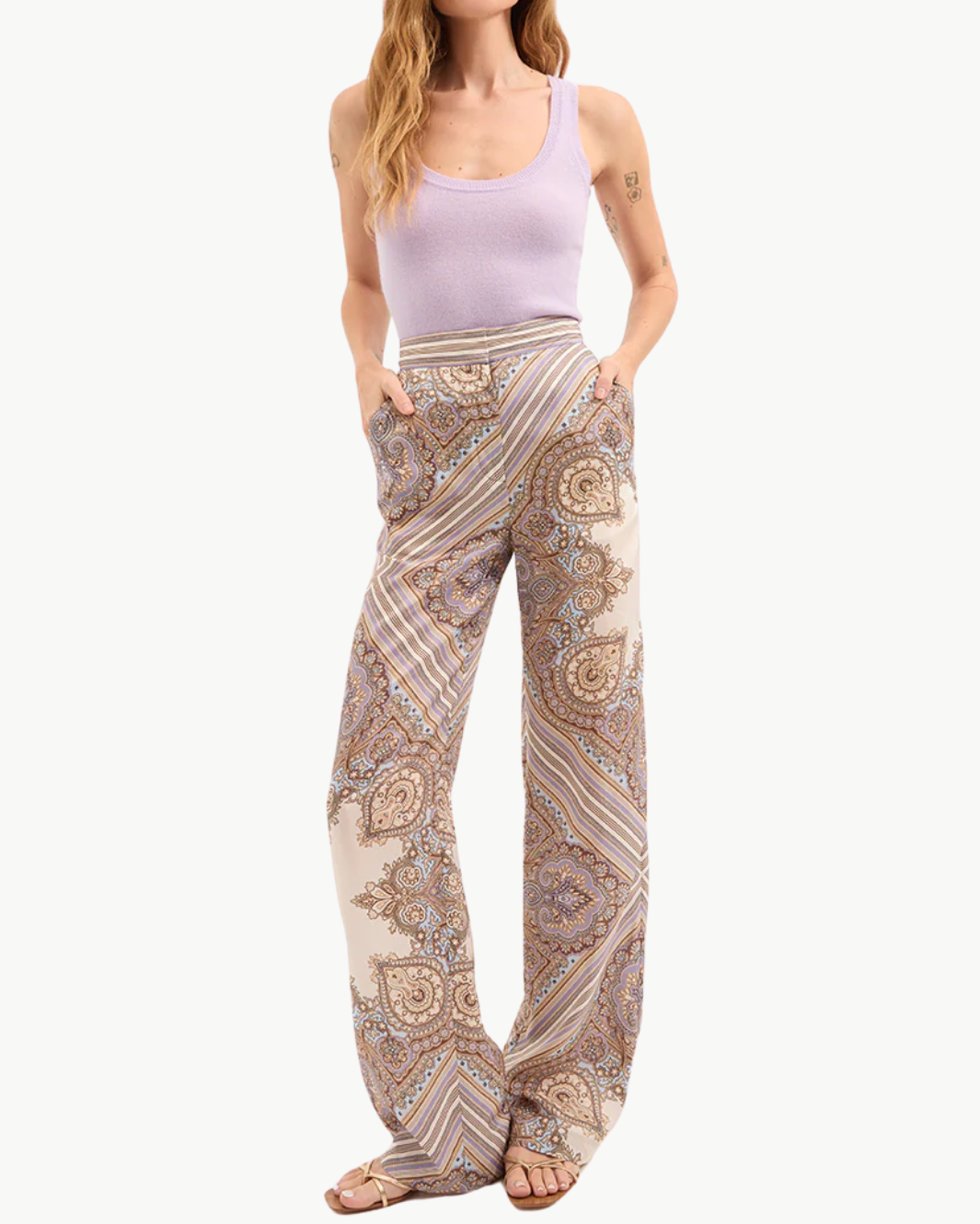 BIRKE CASHMERE SCOOPNECK TANK by Veronica Beard - Romi Boutique