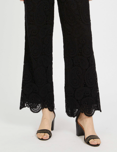 MAXINE LACE PANT IN BLACK