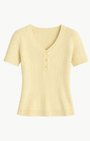 Sablyn KENNEDY V-NECK HENLEY SHORT SLEEVE at Romi Boutique