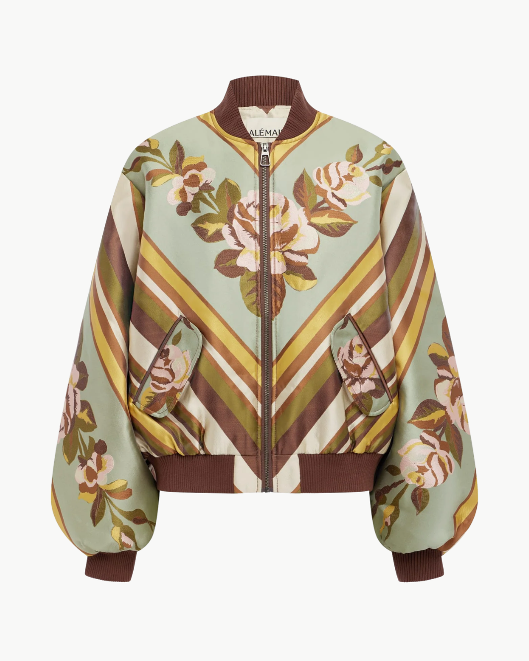 La Rosa Jacquard Bomber Jacket