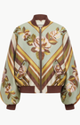 Alemais La Rosa Jacquard Bomber Jacket at Romi Boutique