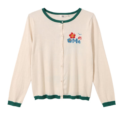 JAN COTTON CARDIGAN IN GUITAR - Romi Boutique