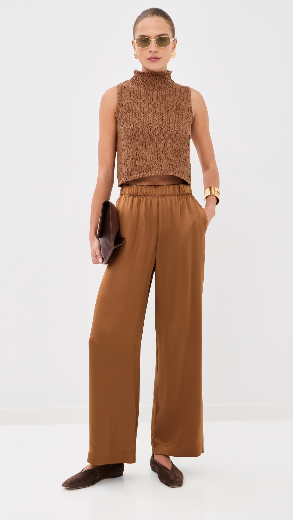 Sablyn BRYNN HIGH RISE PULL ON WIDE LEG PANT at Romi Boutique