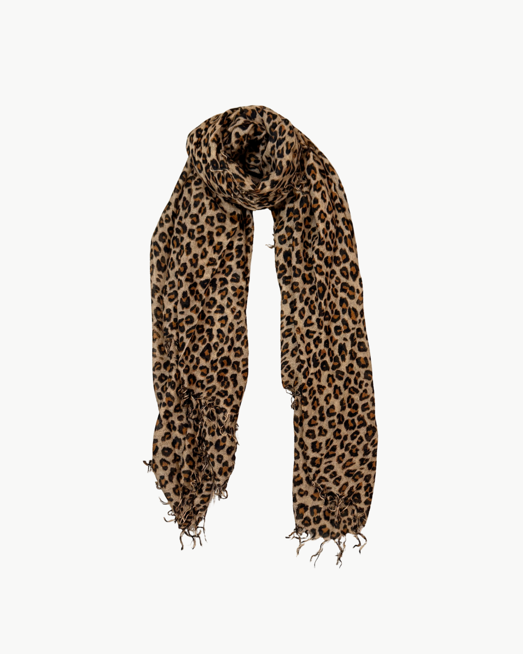 CASHMERE AND SILK SCARF IN DULCE LEOPARD - Romi Boutique
