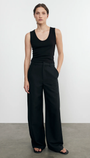 Enza Costa SUPIMA BABY RIB CROPPED TANK at Romi Boutique