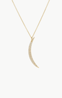 EF Collection Diamond Crescent Necklace in 14K Yellow Gold at Romi Boutique