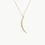 EF Collection Diamond Crescent Necklace in 14K Yellow Gold at Romi Boutique