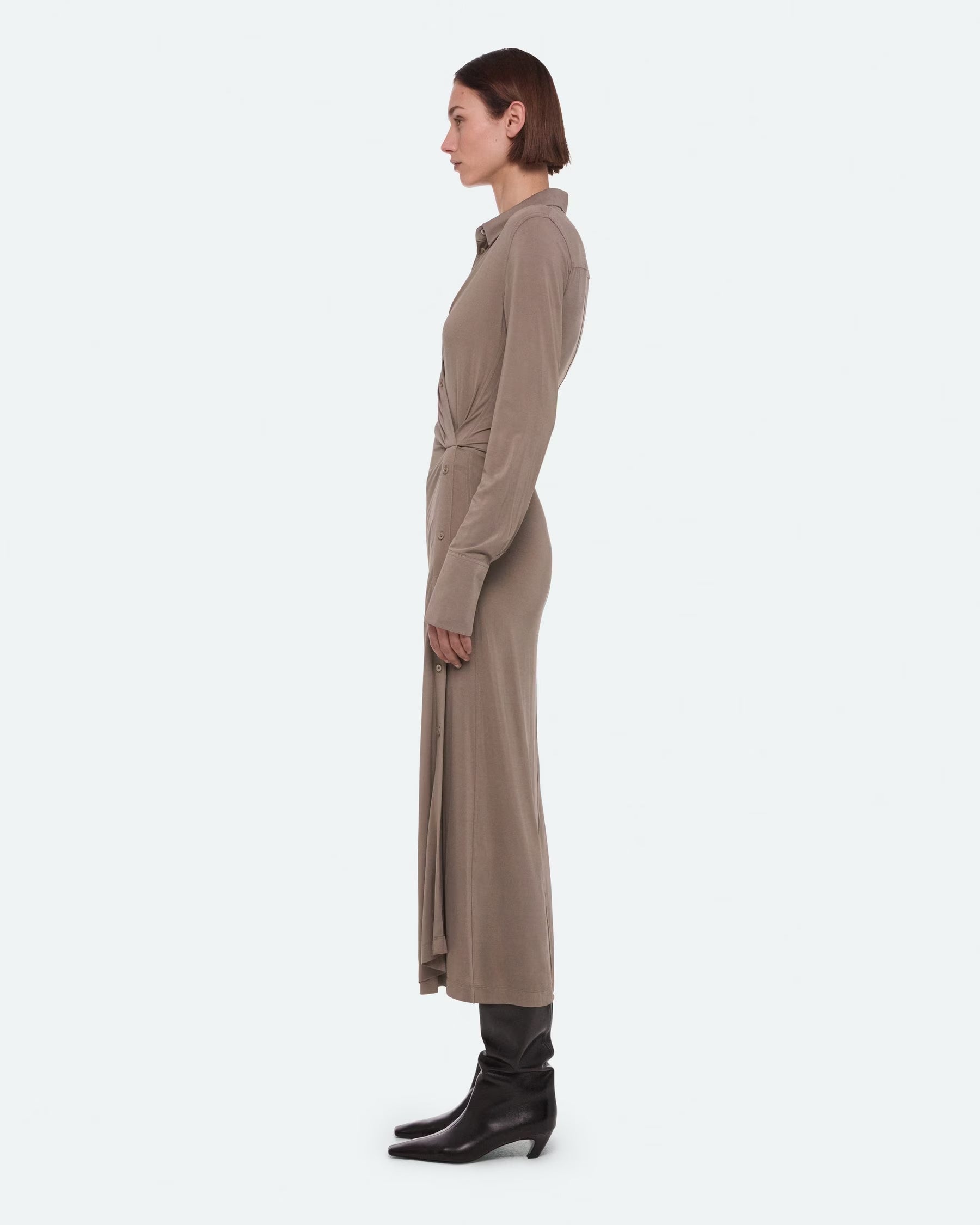 Twisted Shirt Dress