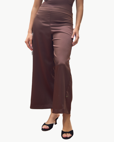 ALEX IN LIQUID SATIN BROWN