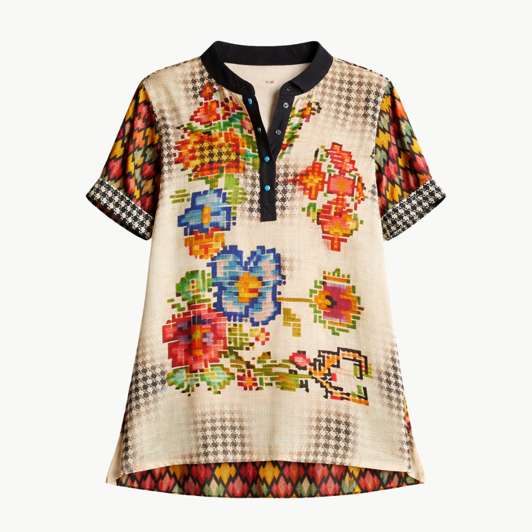 Me369 MYLA COLLAR SHIRT at Romi Boutique