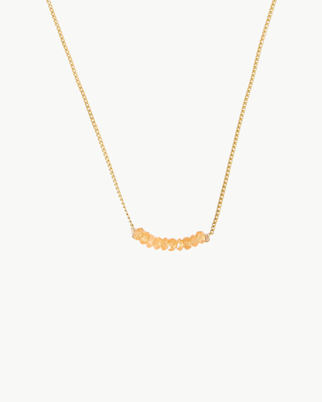 DAINTY NECKLACE IN CITRINE - Romi Boutique