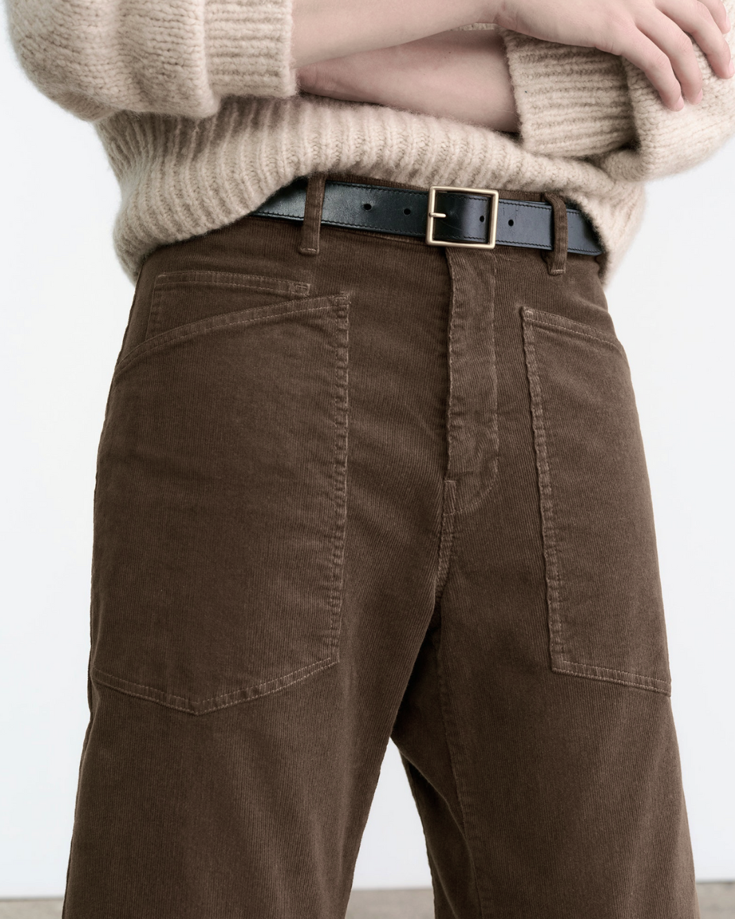 SHON CORDUROY PANT IN BRUNETTE - Romi Boutique