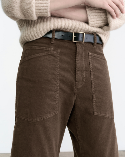 SHON CORDUROY PANT IN BRUNETTE - Romi Boutique