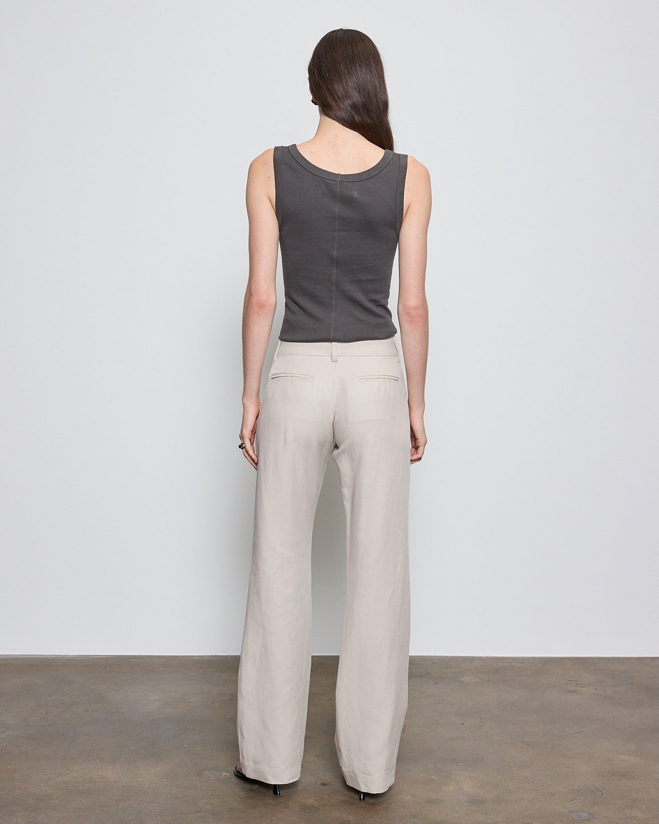 Enza Costa SUPIMA BABY RIB TANK at Romi Boutique