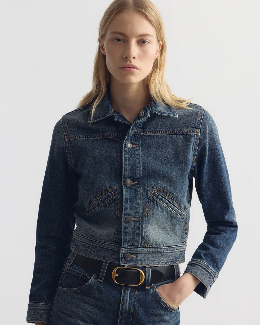 Nili Lotan CARLY DENIM JACKET at Romi Boutique