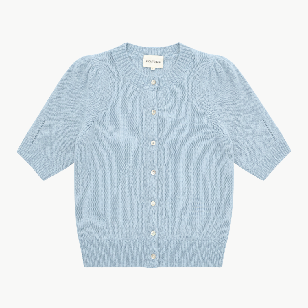 W.Cashmere Sheila Short Sleeve Cardigan at Romi Boutique