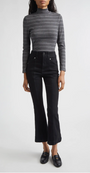 Veronica Beard CARSON HIGH RISE ANKLE FLARE WITH MID SEAM at Romi Boutique
