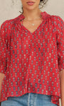 Mabe Ari Gathered Top at Romi Boutique