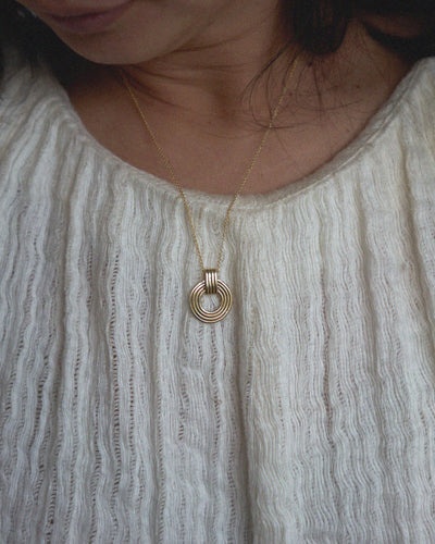 HELIOS NECKLACE IN BRASS - Romi Boutique