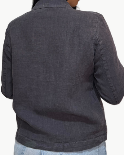 VIZIR WOVEN JACKET IN ANTHRACITE - Romi Boutique