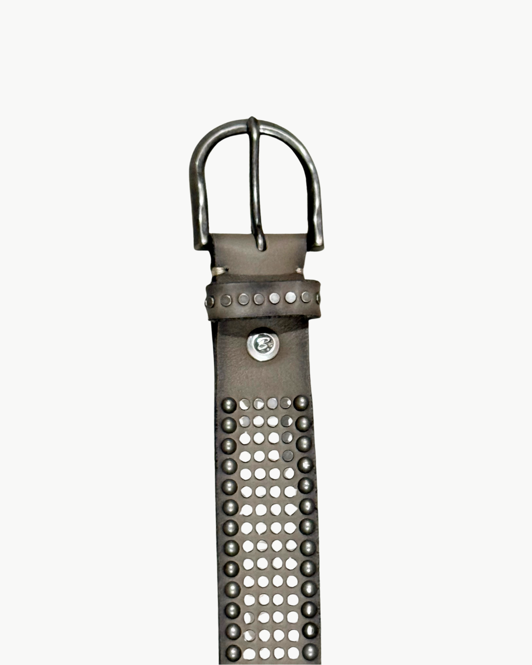 B.Belt Riva Gun Metal Multi Studs at Romi Boutique