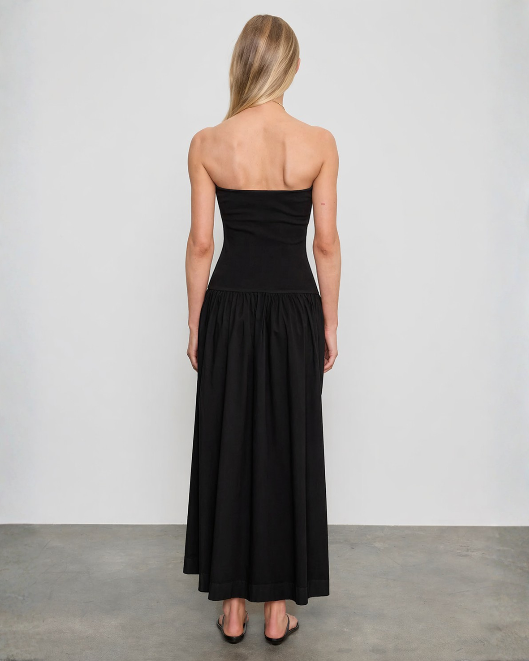 Enza Costa Cotton Bandeau Dress at Romi Boutique