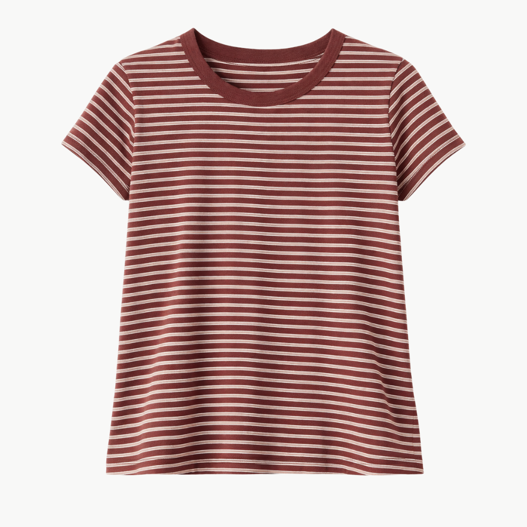 Rag & Bone THE SLUB STRIPED TEE at Romi Boutique