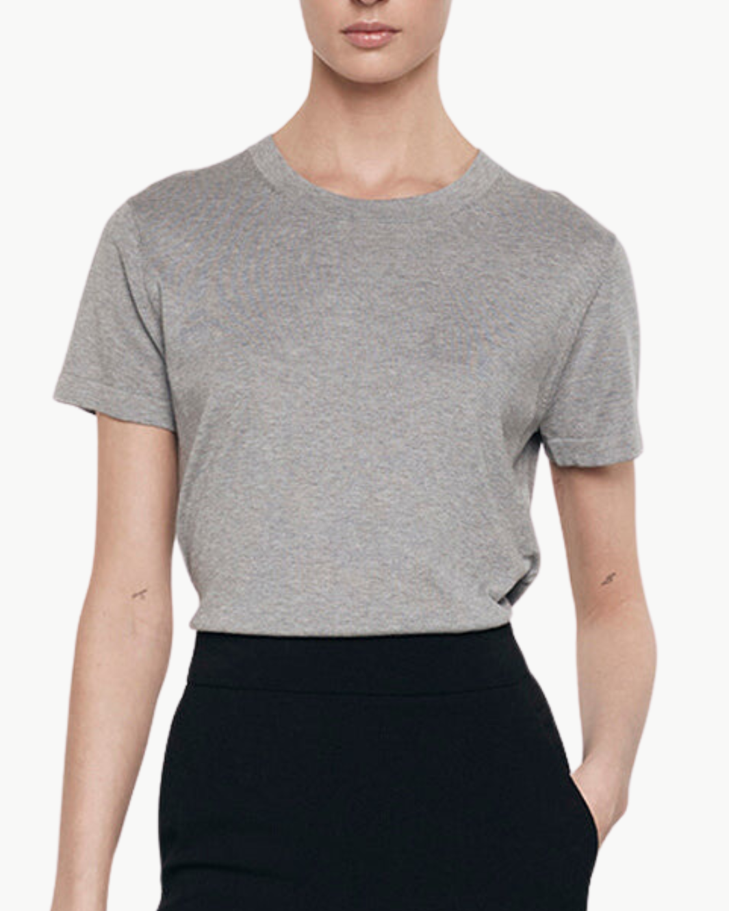 Enza Costa SILK KNIT PERFECT TEE at Romi Boutique