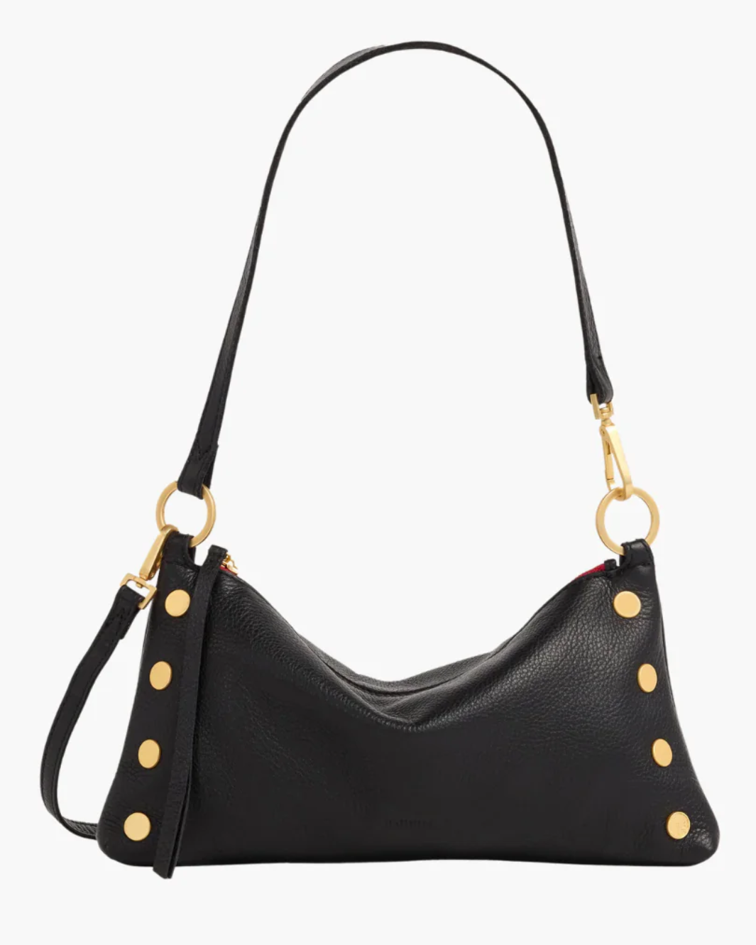 KYLE IN BLACK/BRUSHED GOLD RED ZIP - Romi Boutique