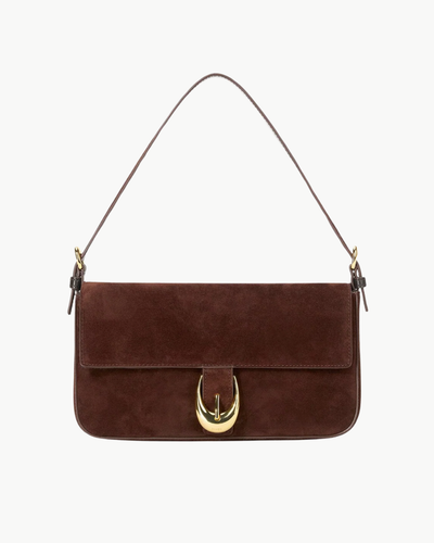 HARLOW BAG IN MAHOGANY SUEDE