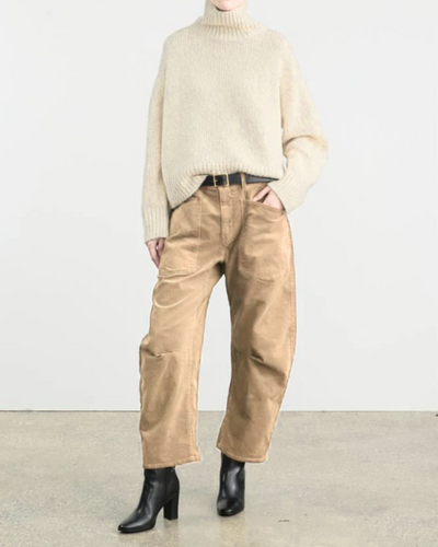 SHON PANT IN SABBIA CORDUROY - Romi Boutique