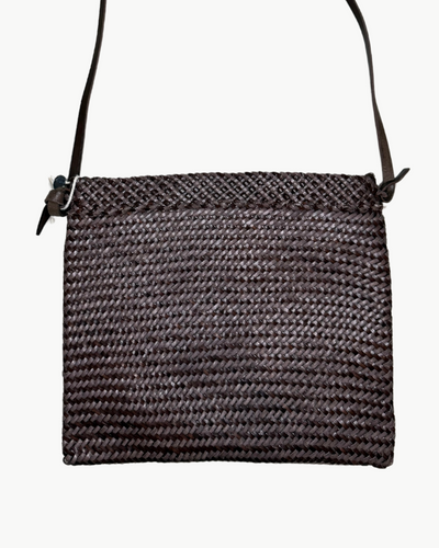 SACOCHE IN DARK BROWN/GREY - Romi Boutique