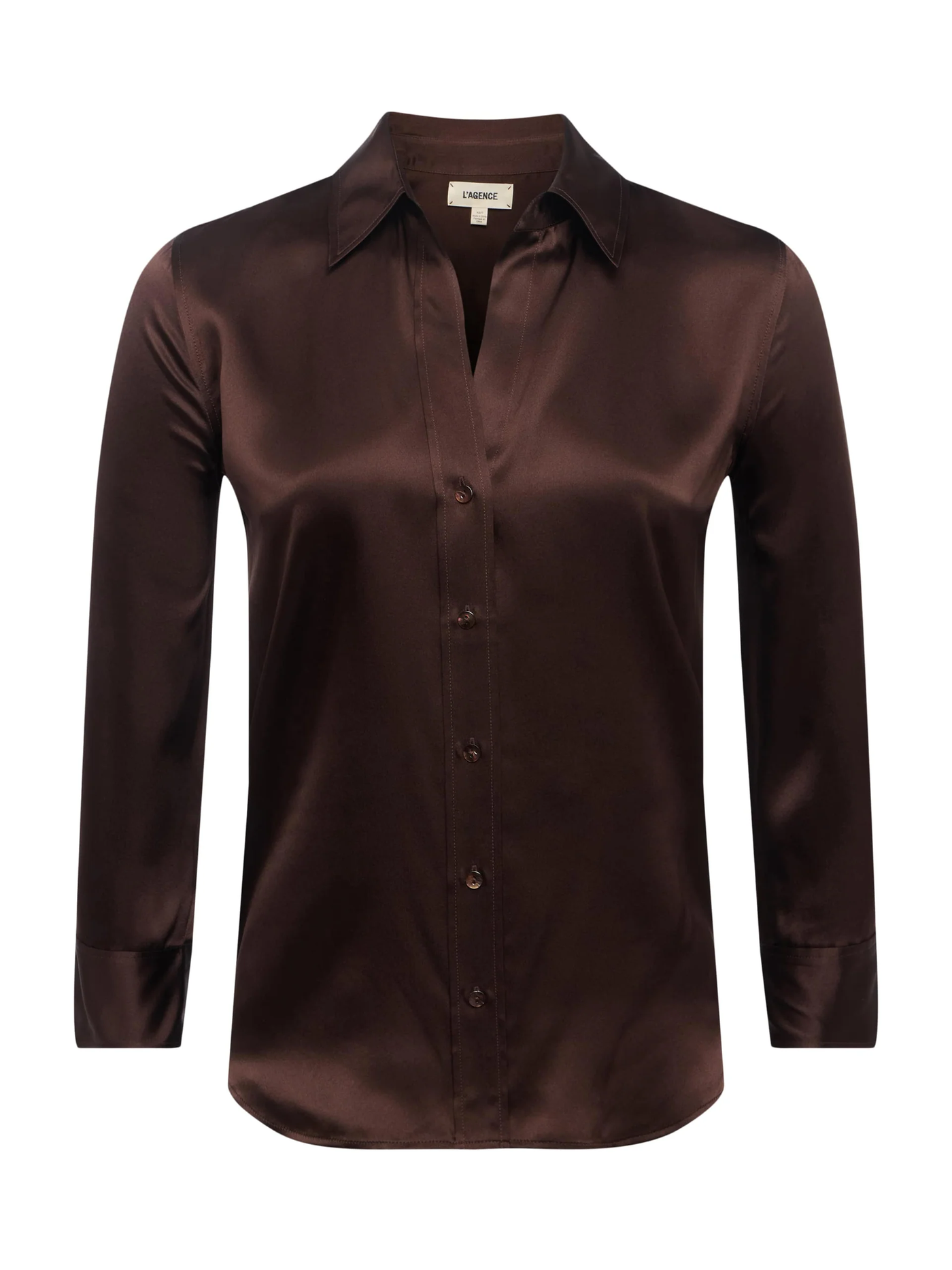 DANI 3/4 SLEEVE BLOUSE IN COFFEE BEAN
