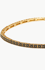 EF Collection Diamond Double Row Eternity Bracelet w/ Black Diamond at Romi Boutique