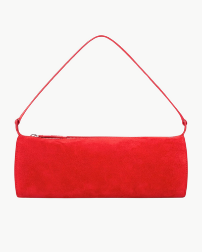 MINI TARU BAG IN RED ROSE SUEDE - Romi Boutique
