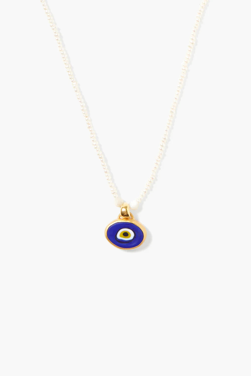 MYA EVIL EYE NECKLACE IN BLUE MIX - Romi Boutique