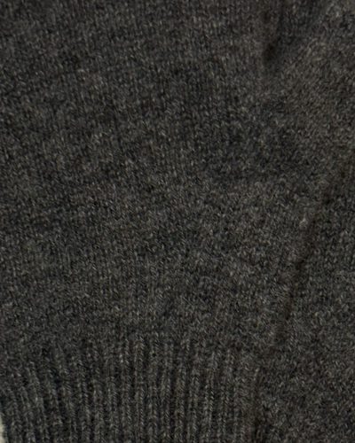 CASHMERE FINGERLESS GLOVE IN DARK SLATE HEATHER