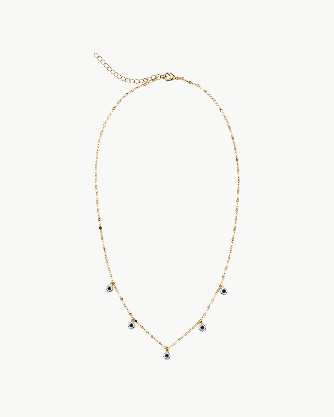 White Clover Guardian Eye Necklace