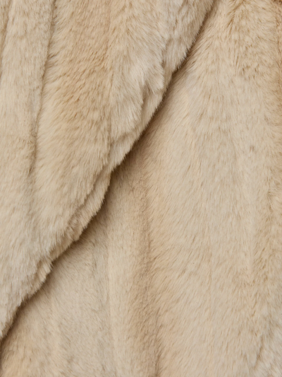 DAVY FAUX FUR JACKET IN LATTE STRIPED FUR