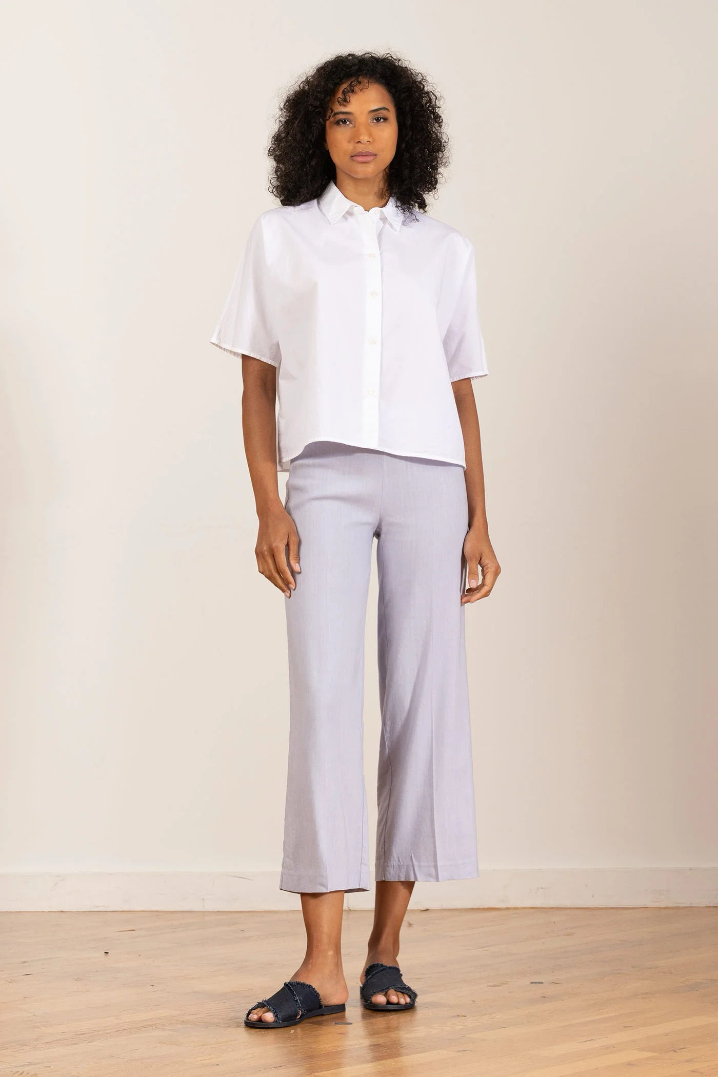 ALEX LINEN PANT IN SKY