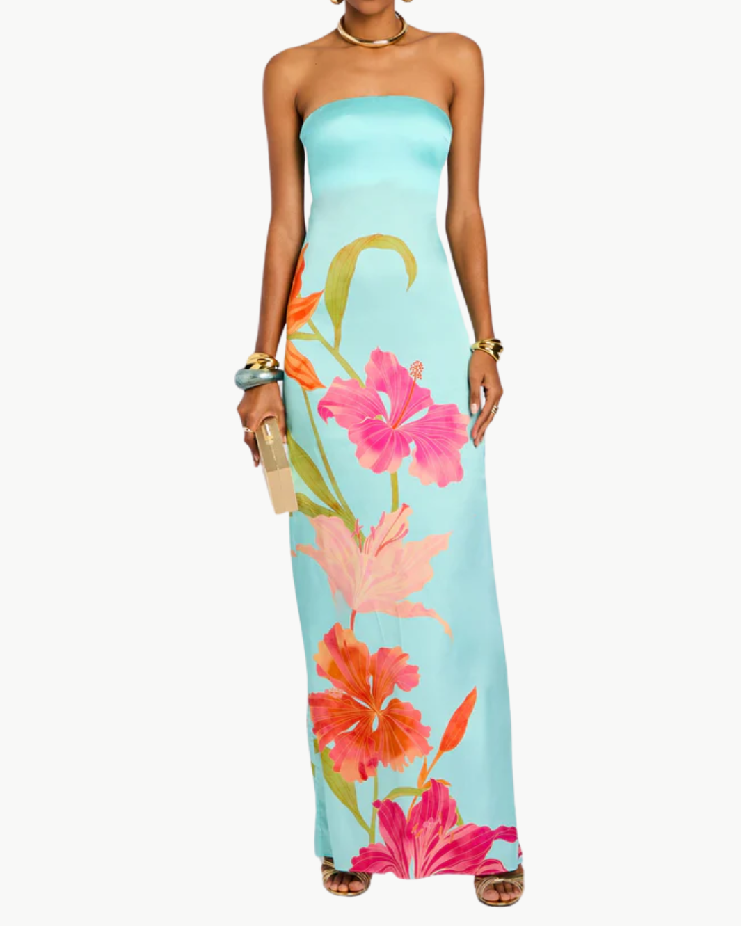 VIVI DRESS IN AQUA PRIMAVERA
